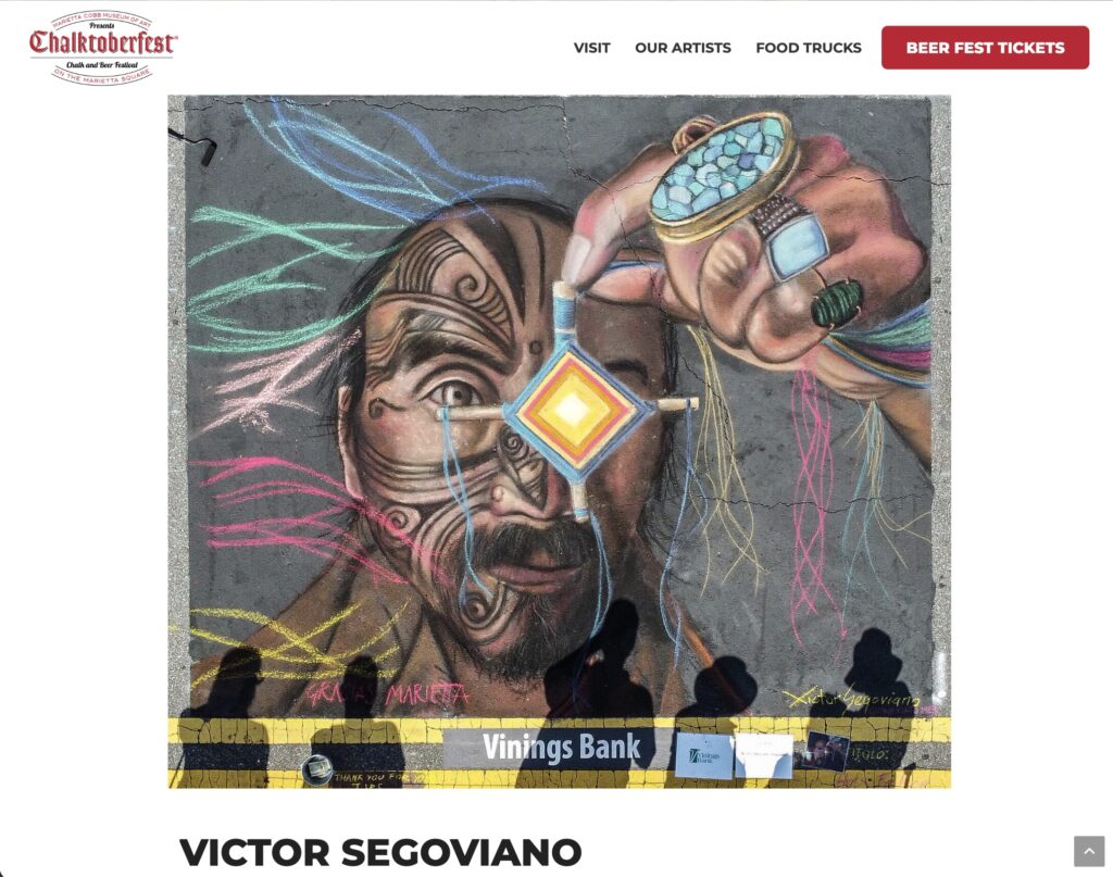 Víctor Segoviano es publicado como artista en Chalktoberfest